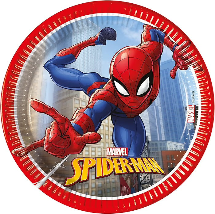 Piatti Spiderman 19.5cm, 8pz