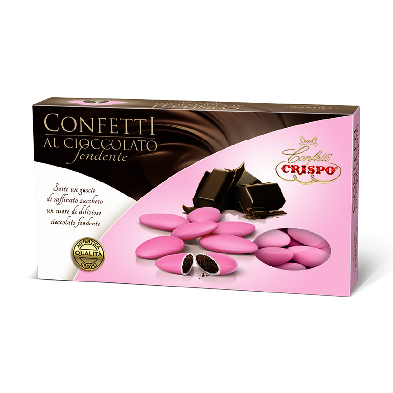 Confetti al Cioccolato Fondente Rosa (1kg)