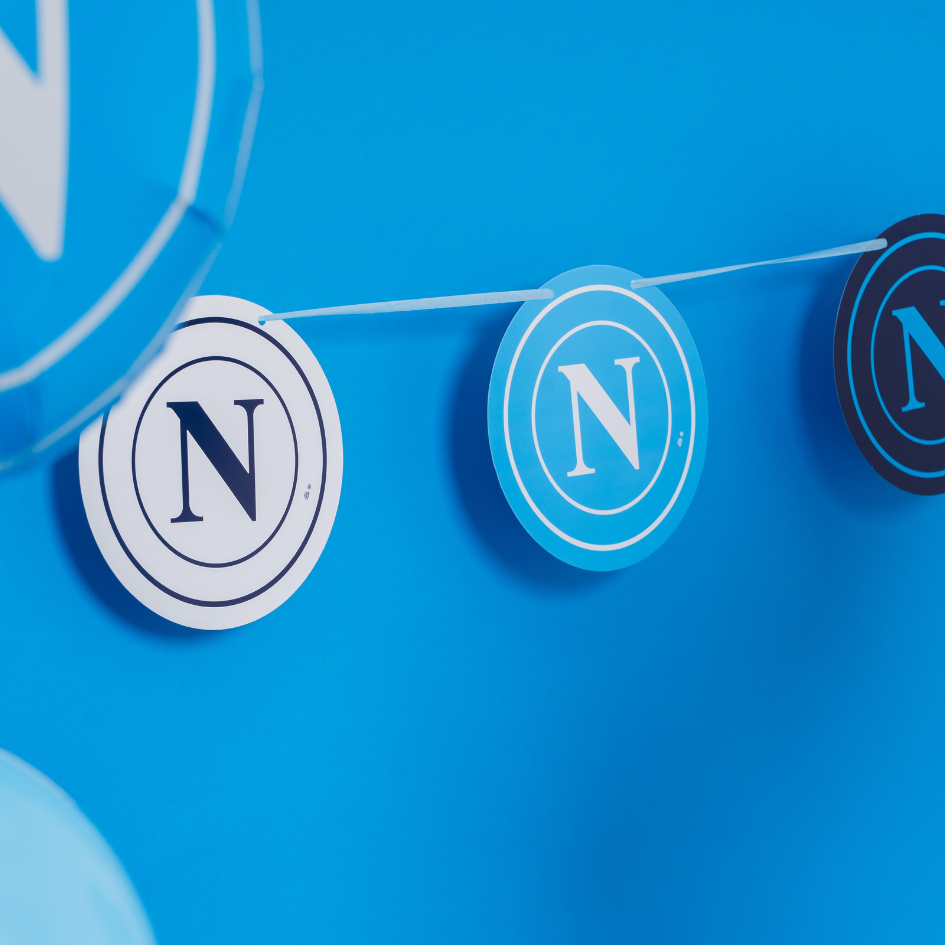 Festone Sagomato in cartoncino 300 x 20 cm SSC Napoli