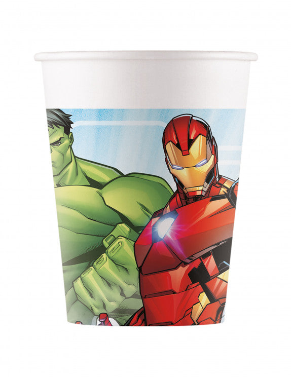 Bicchieri 200ml Avengers 8pz