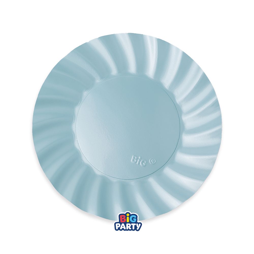 Piatti 20 cm Wavy Pearl Light Blue 6 pezzi