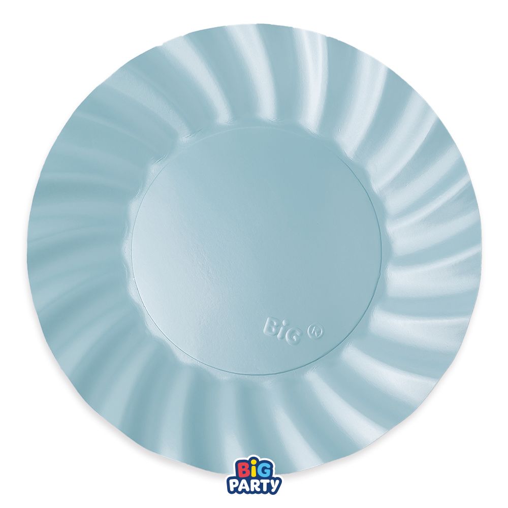 Piatti 30 cm Wavy Pearl Light Blue 6 pezzi