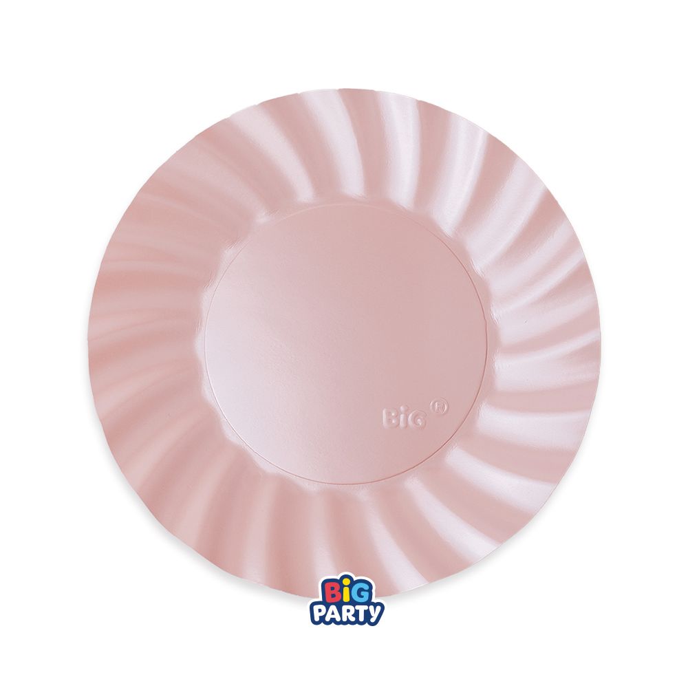 Piatti 20 cm Wavy Pearl Pink 6 pezzi
