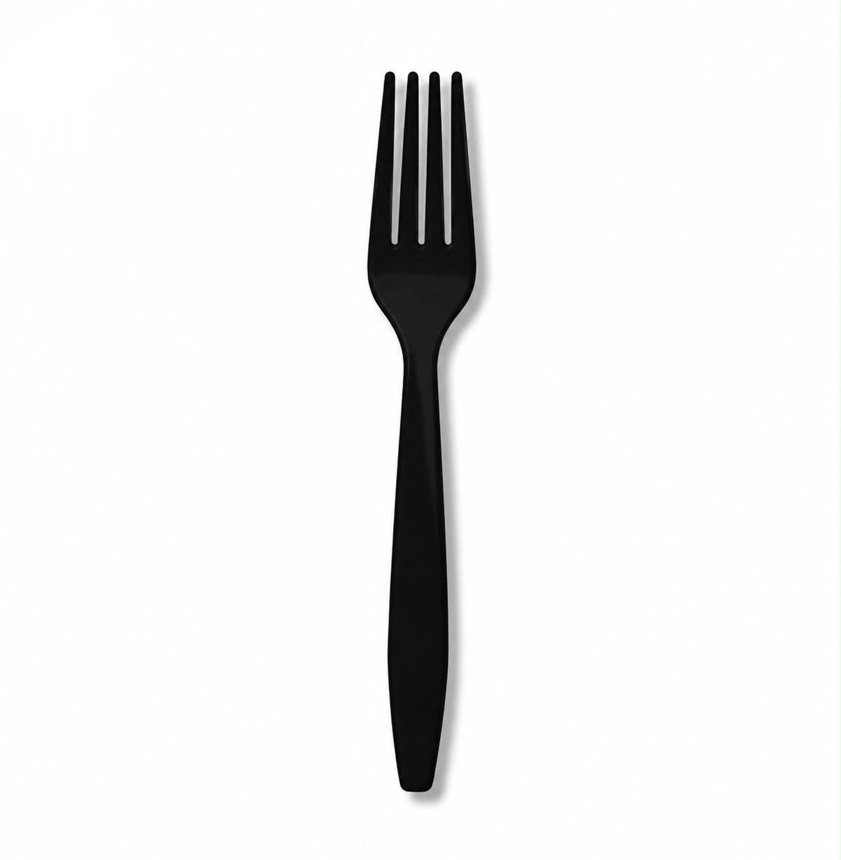 Forchette in plastica Nero 24 pezzi