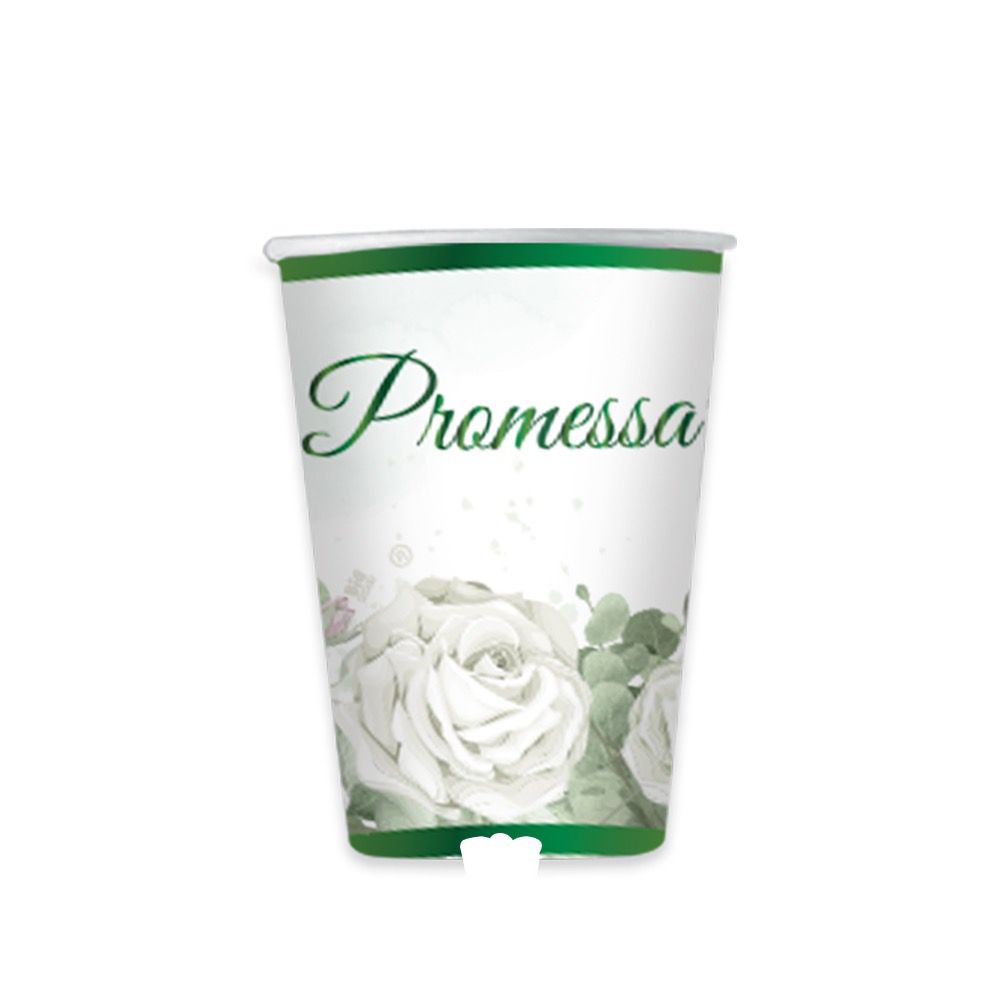 Bicchieri 200cc "Promessa" Eucalipto 6 pezzi