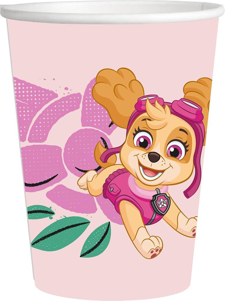 Bicchieri 250 ml Paw Patrol (Skye) 8 pezzi