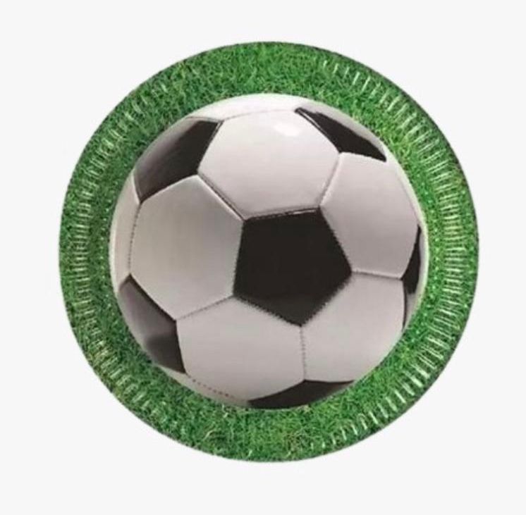 Piatti 23 cm Pallone da Calcio 8 pezzi