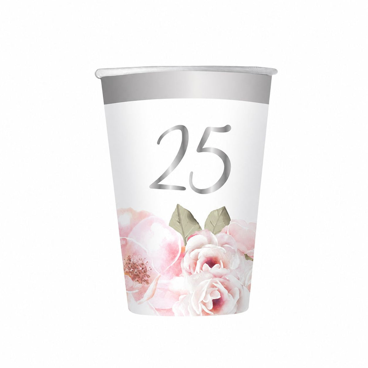 Bicchieri 200 cc Nozze d'Argento (25 Anni) 8 pezzi
