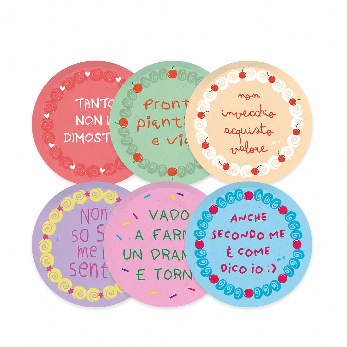 Piatti Mix 18 cm Cake Party 6 pezzi