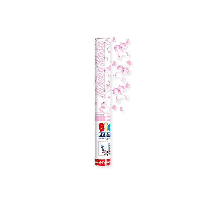 Cannon Sparacoriandoli 30 cm Fiocco Rosa