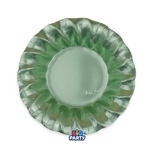 Piatti Fondi 24 cm Wavy Green Satin 6 pezzi