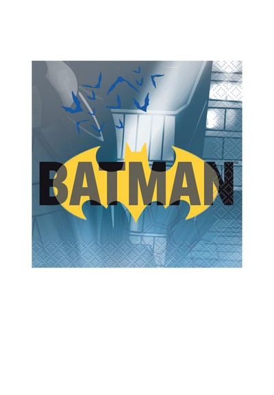 Tovagliolo 25 x 25 cm Batman 16 pz
