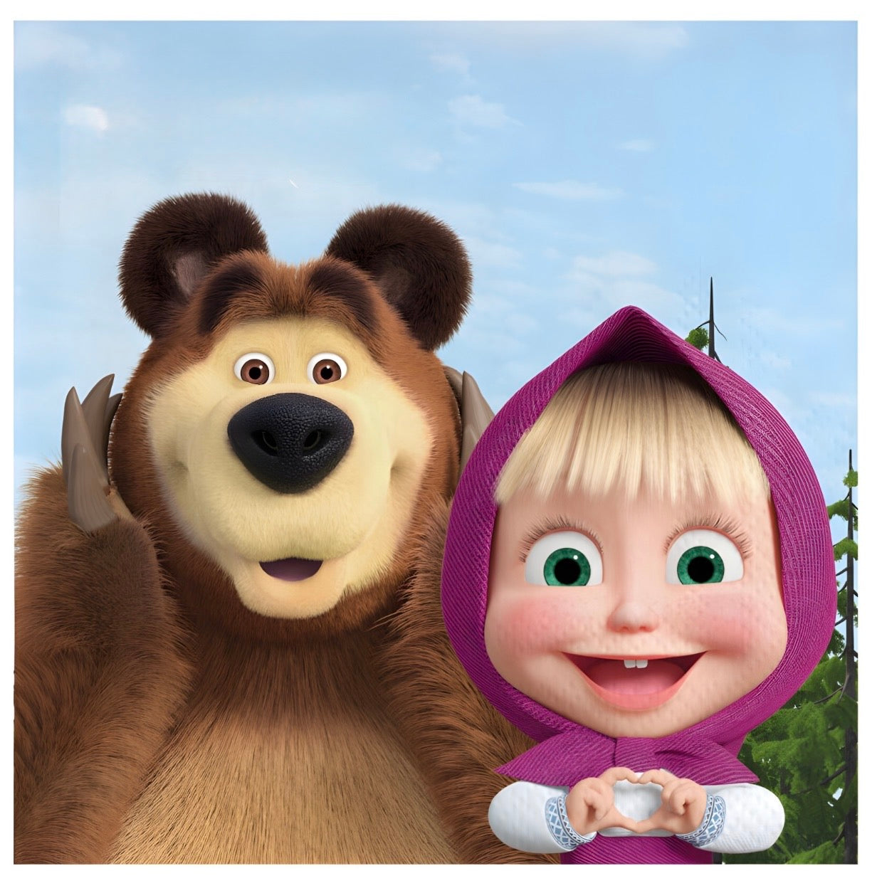 Tovagliolo 33cm Masha e Orso 20pz