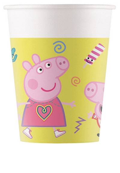 Bicchiere carta 200 ml Peppa Pig Messy SUP 8 pz
