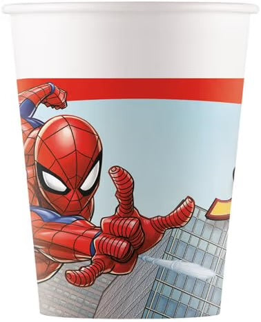 Bicchieri Spiderman 200ml, 8pz