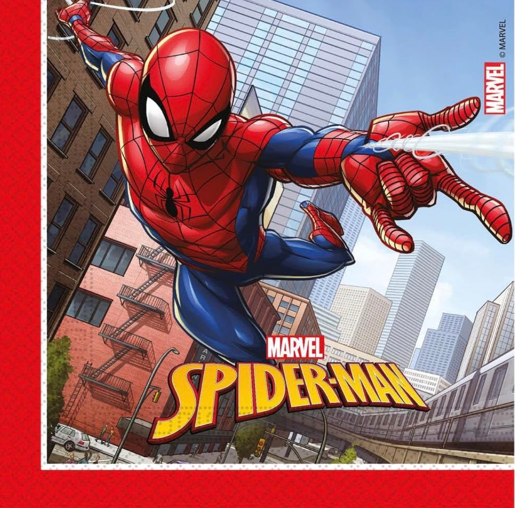 Tovaglioli Spiderman 33x33cm, 20pz