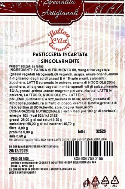Pasticceria incartata singolarmente 1kg