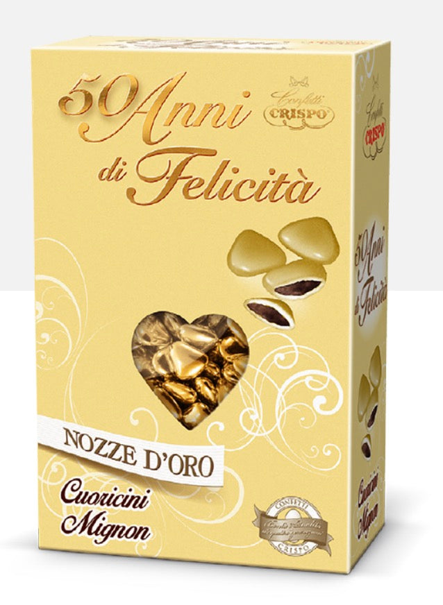 50 Anni di Felicità Cuoricini Mignon - 500gr