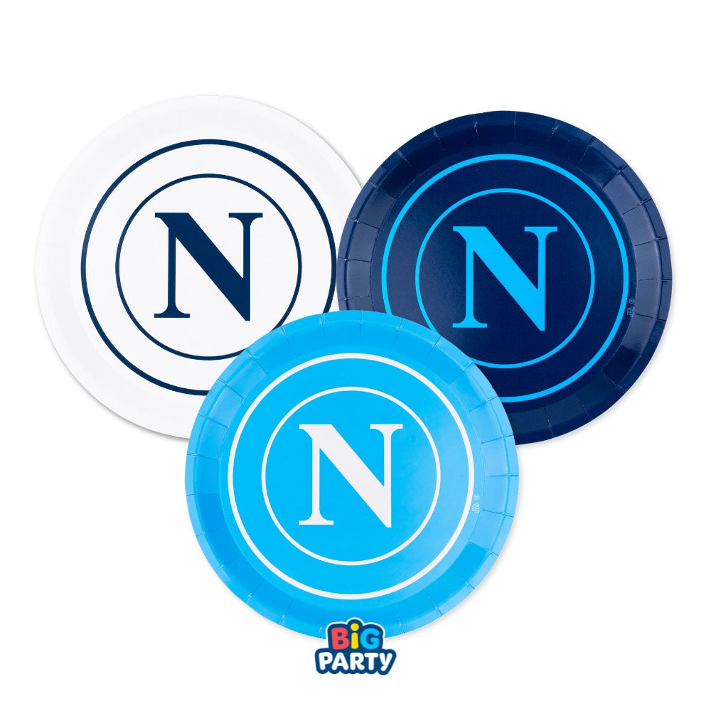 6 Piatti Mix Ø 18 cm SSC Napoli