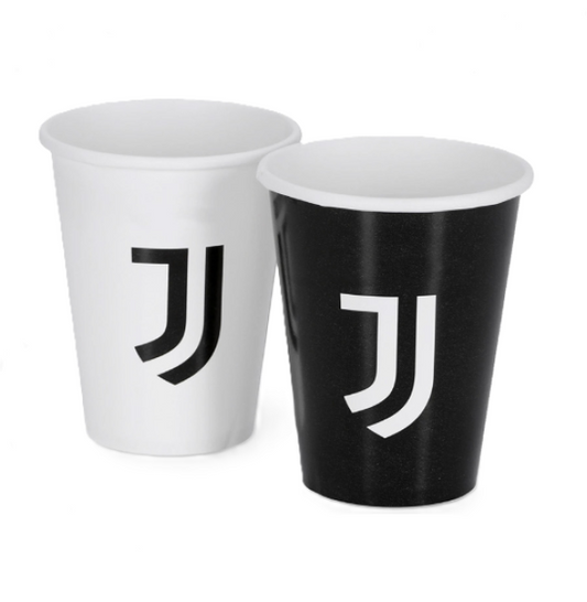 Bicchieri in carta 250 ml Juventus 8 pezzi