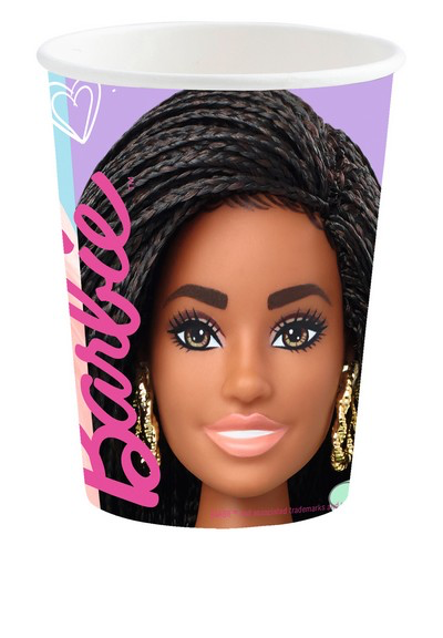 Bicchieri 250 ml Barbie Sweet Life 8 pezzi