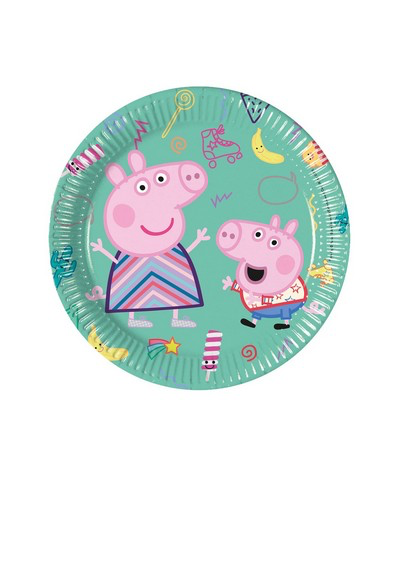 Piatti 20 cm Peppa Pig 8 pezzi
