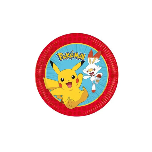 Piatti 20cm Pokémon 8 pezzi