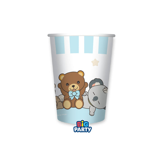 6 Bicchieri 250 cc Teddy Friends by THUN Celeste