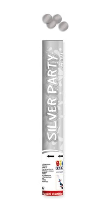 Cannone Sparacoriandoli 40 cm Monocolore Argento