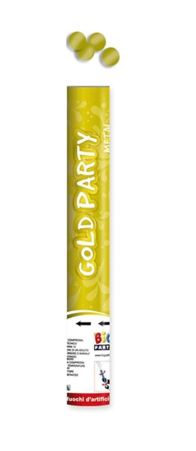 Cannone Sparacoriandoli 40 cm Monocolore Oro