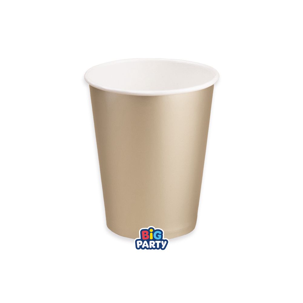 Bicchieri 250 cc Wavy Champagne Satin 6 pezzi
