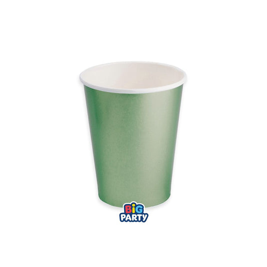 Bicchieri 250 cc Wavy Green Satin 6 pezzi