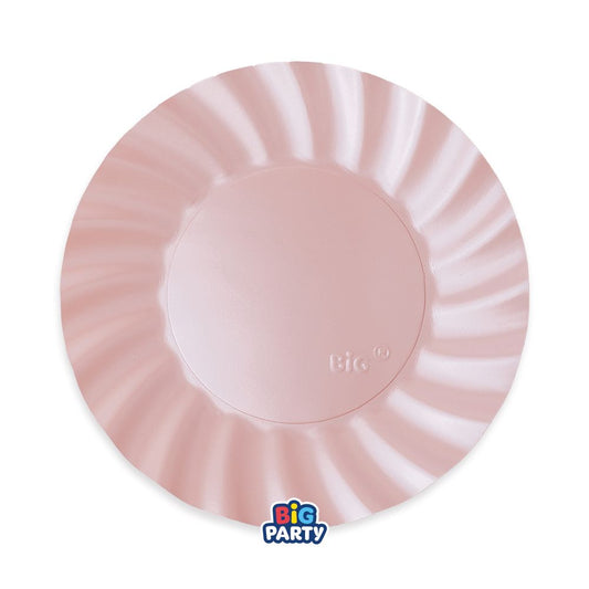 Piatti 25 cm Wavy Pearl Pink 6 pezzi