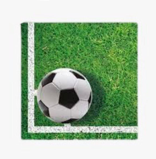 Tovaglioli 33 x 33 cm Pallone da Calcio 20 pezzi