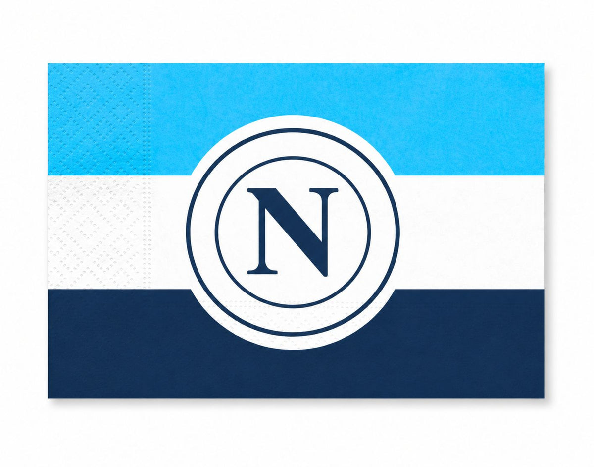 Tovaglioli in carta 33 x 33 cm SSC Napoli 16 pezzi